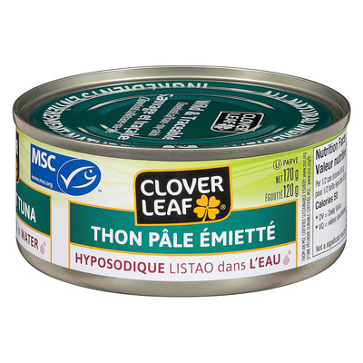 Clover Leaf - Thon p&acirc;le &eacute;miett&eacute; dans l'eau