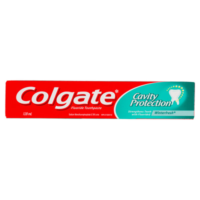 Colgate - Protection contre la carie dentifrice au fluorure, 120ml - Menthe fraîche