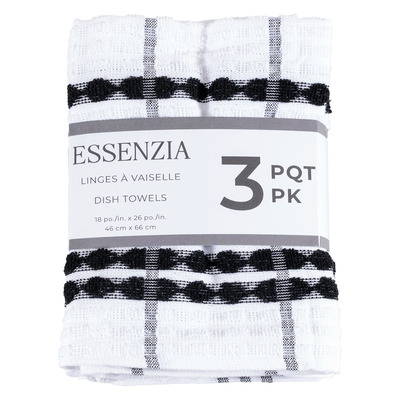 Collection ESSENZIA - Linges &agrave; vaisselle, 18''x26'', paq. de 3