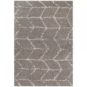 Collection LOLA, tapis décoratif, chevron gris, 4'x6'
