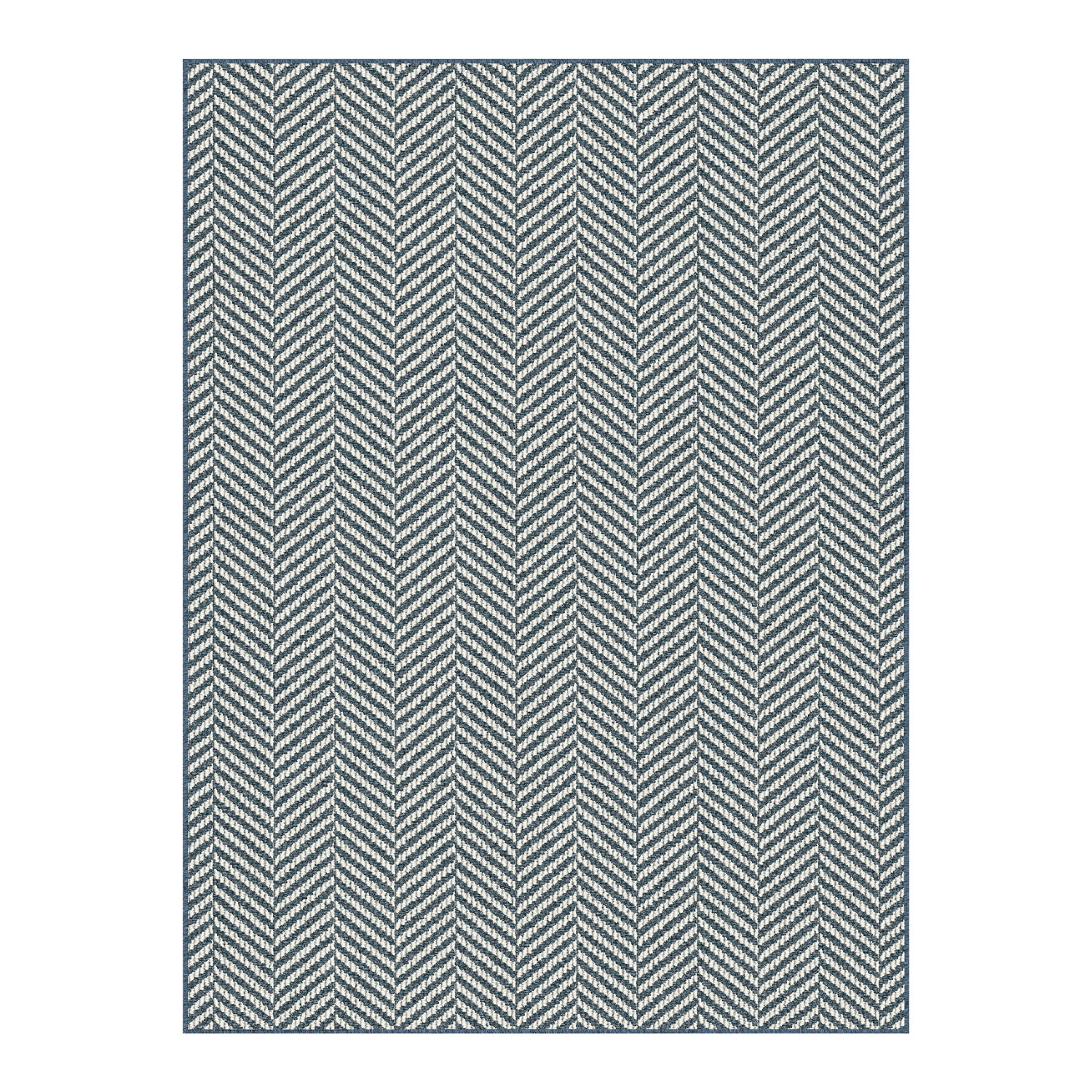 Collection TRIDENT, tapis, bleu-gris, 3'x4'