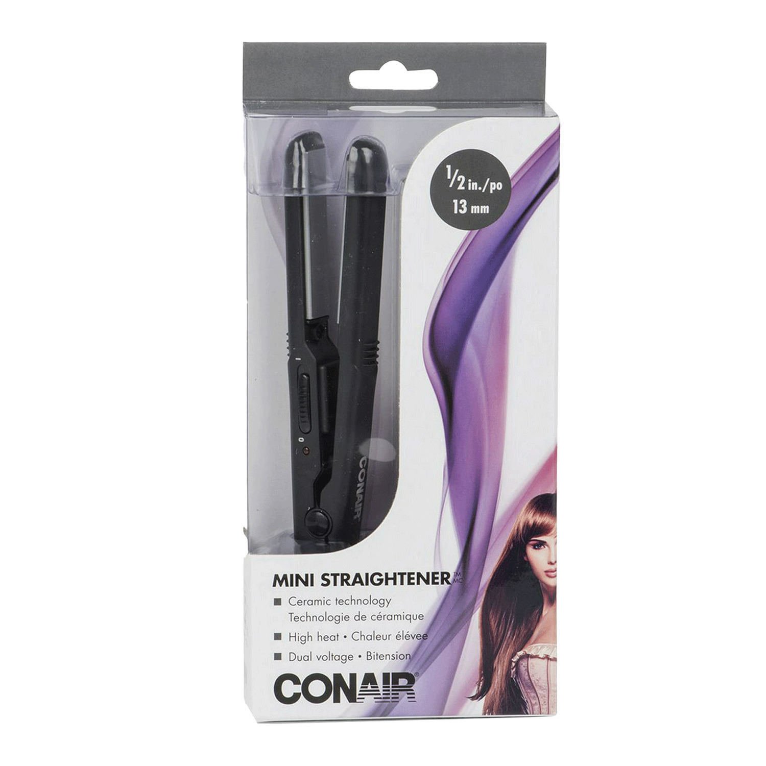 Conair - Mini straightener, 0.5''
