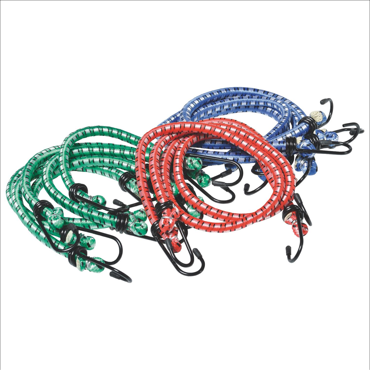 Cordes &eacute;lastiques assorties, 12 mcx