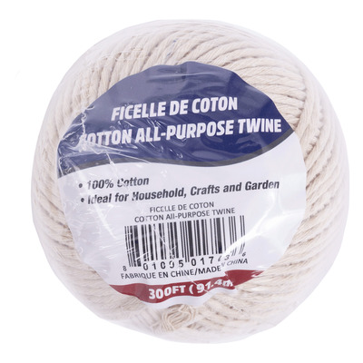 Cotton all-purpose twine, 300 ft (91.4 m)