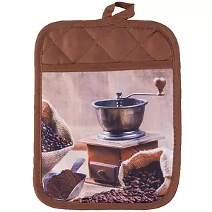 Cotton concepts - Potholder with pocket - Coffee time