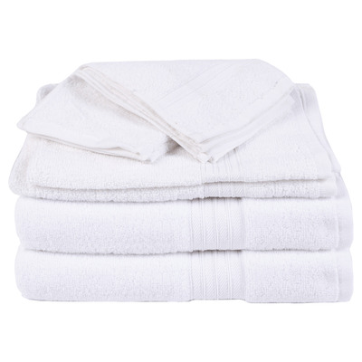 Cotton towel set, quick dry bath bundle, 6pcs