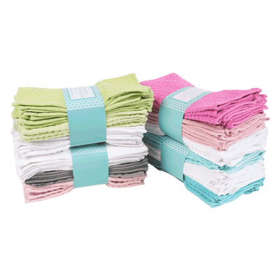 Cotton washcloths, pk. of 24