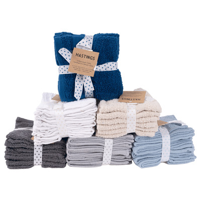 Cotton washcloths, pk. of 6