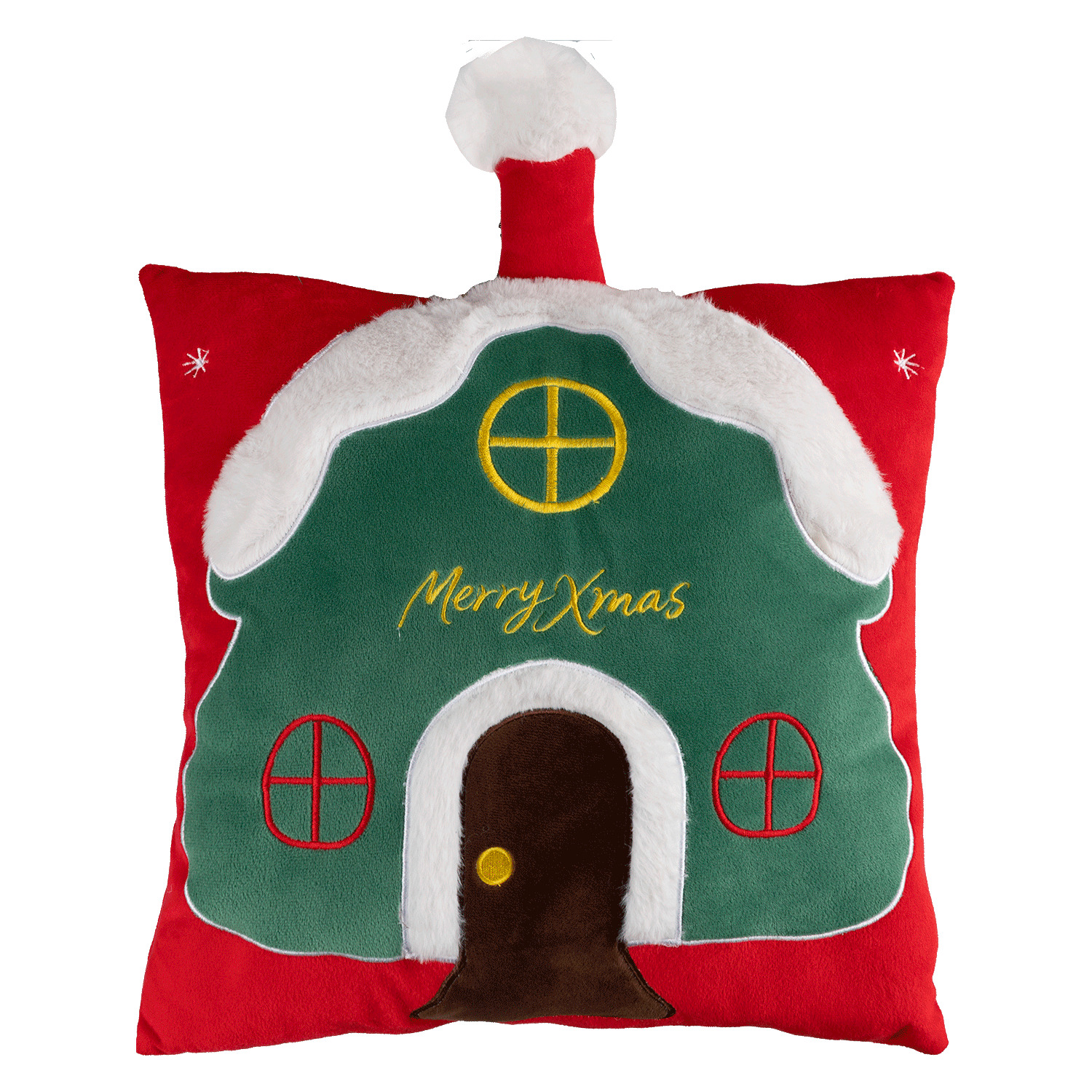 Coussin de Noël - Maison d'elf
