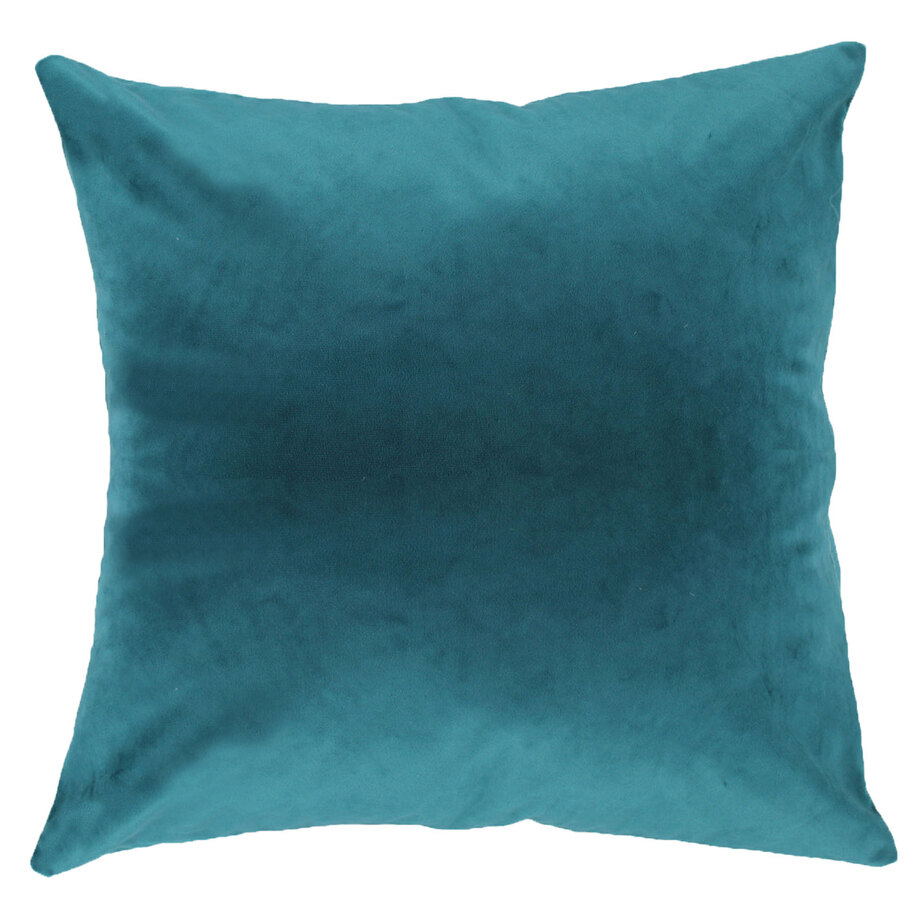 Coussin décoratif au toucher velours, 18"x18" - Turquoise