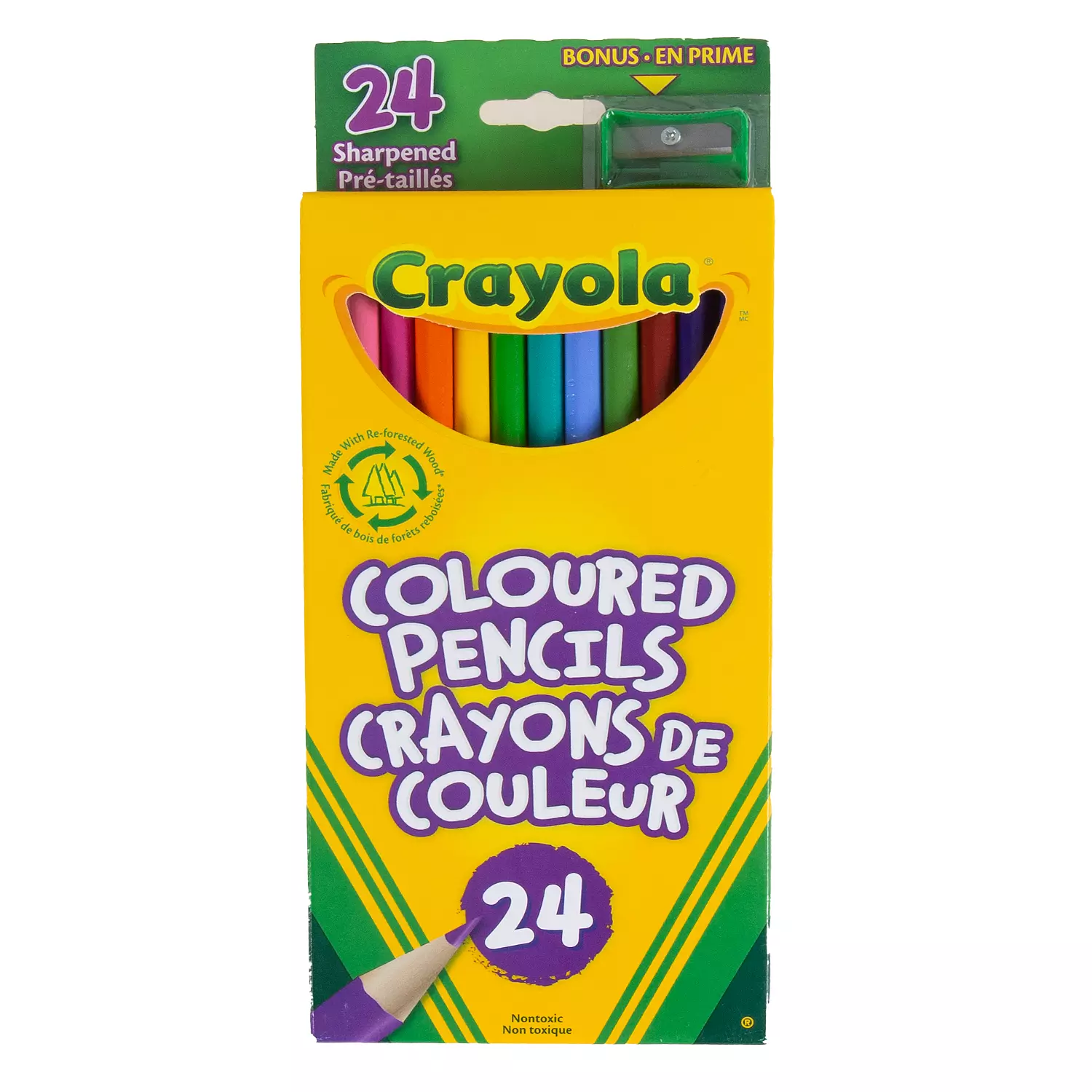 Crayola - 24 sharpened colouring pencils