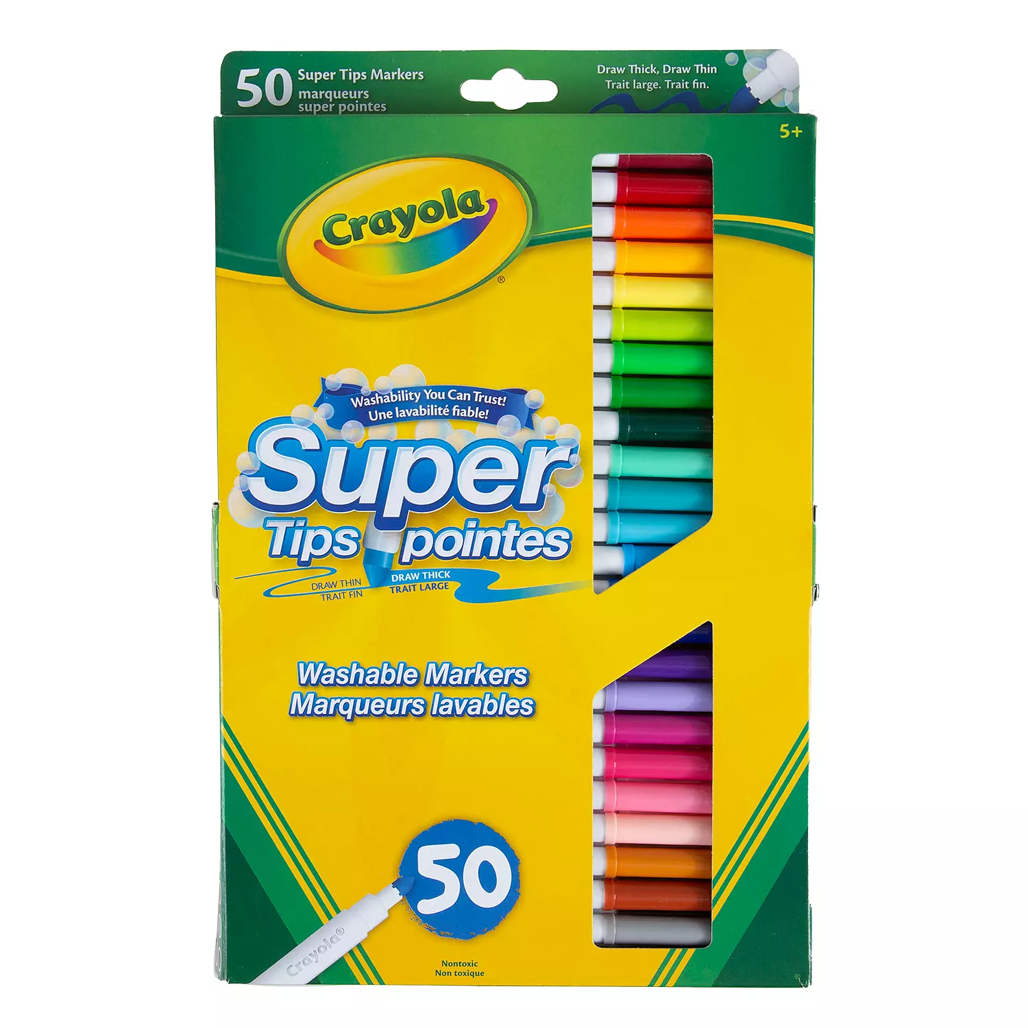 Crayola - 50 marquers super pointes