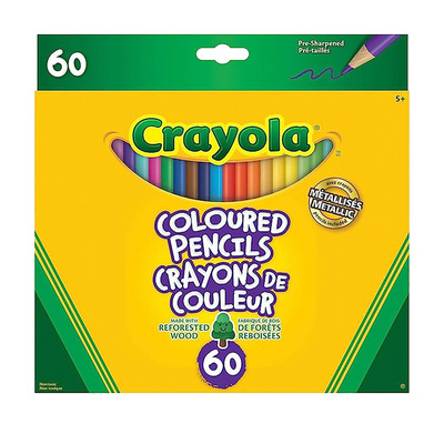 Crayola - Crayons de couleur, paq. de 60