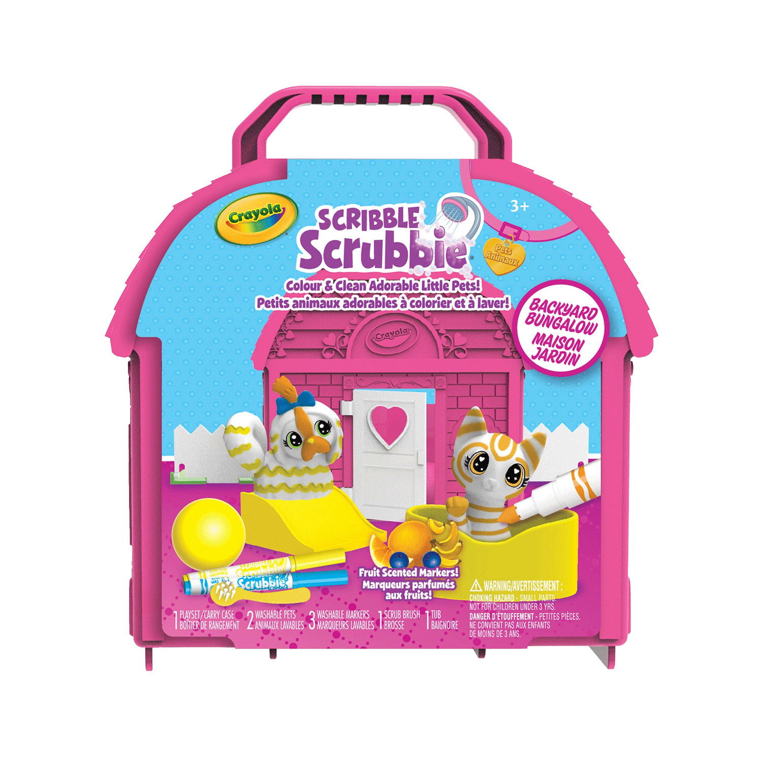 Crayola - Scribble Scrubbie Pets - Backyard Bungalow set