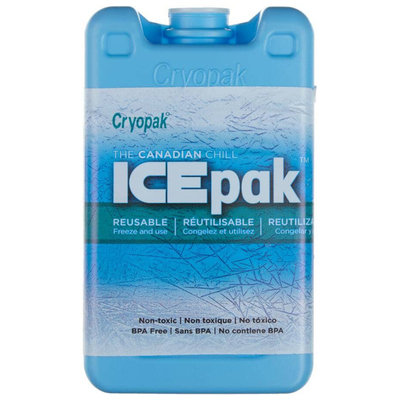 Cryopak - Ice-Pak rigide et réutilisable - Extra petit, 8oz.