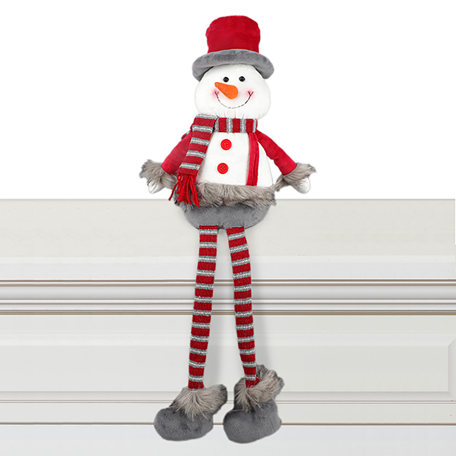 Danson - Christmas fabric sitting snowman