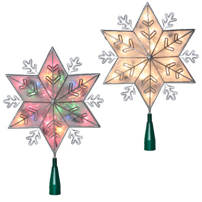 Danson - LED Snowflake tree topper, 13"