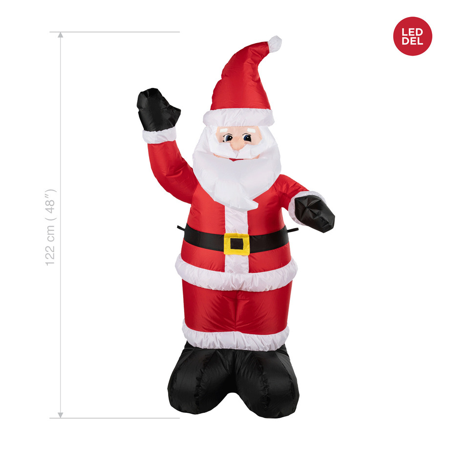 Danson - Light-up inflatable Santa Claus, 4'