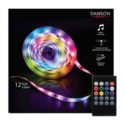 Danson - Mulitfunction colour-changing LED strip lights with remote - 111 lights