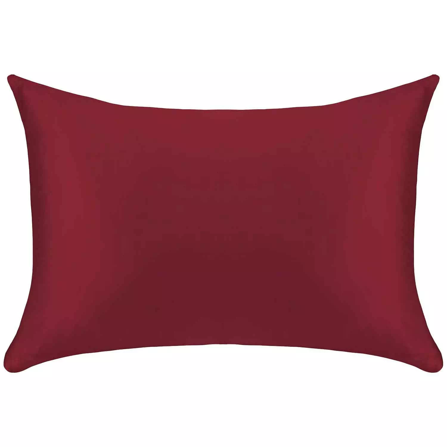 Dark red satin pillowcases, pk. of 2