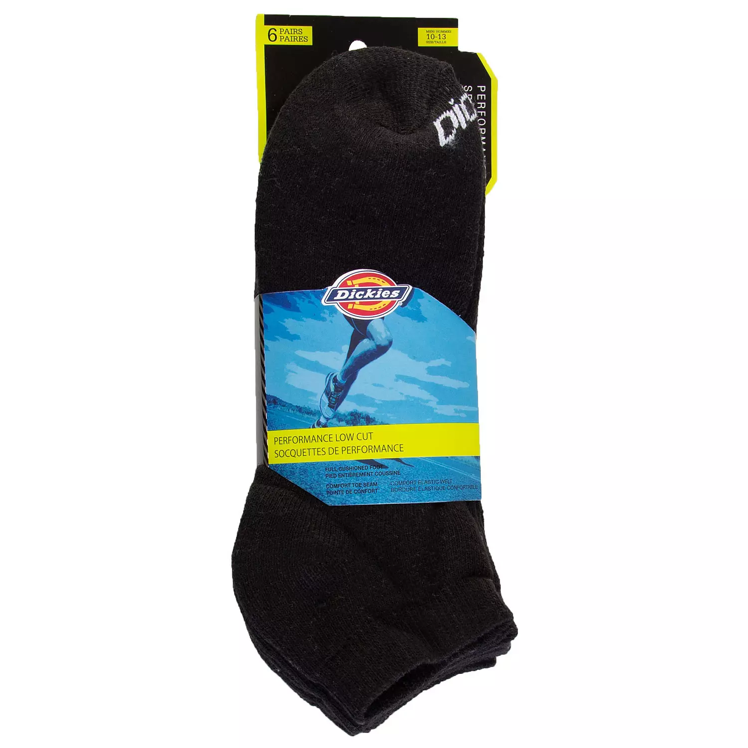 Dickies - Performance low cut socks, 6 pairs, black