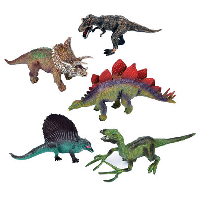 Dinosaur toy figures set, 5 pcs