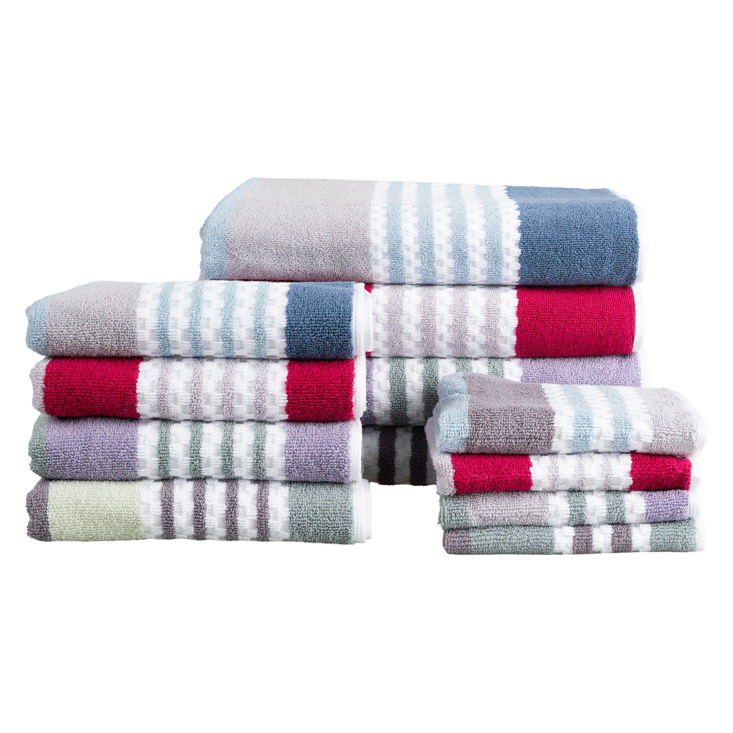 DISTINTO collection - Bath towel, Blue