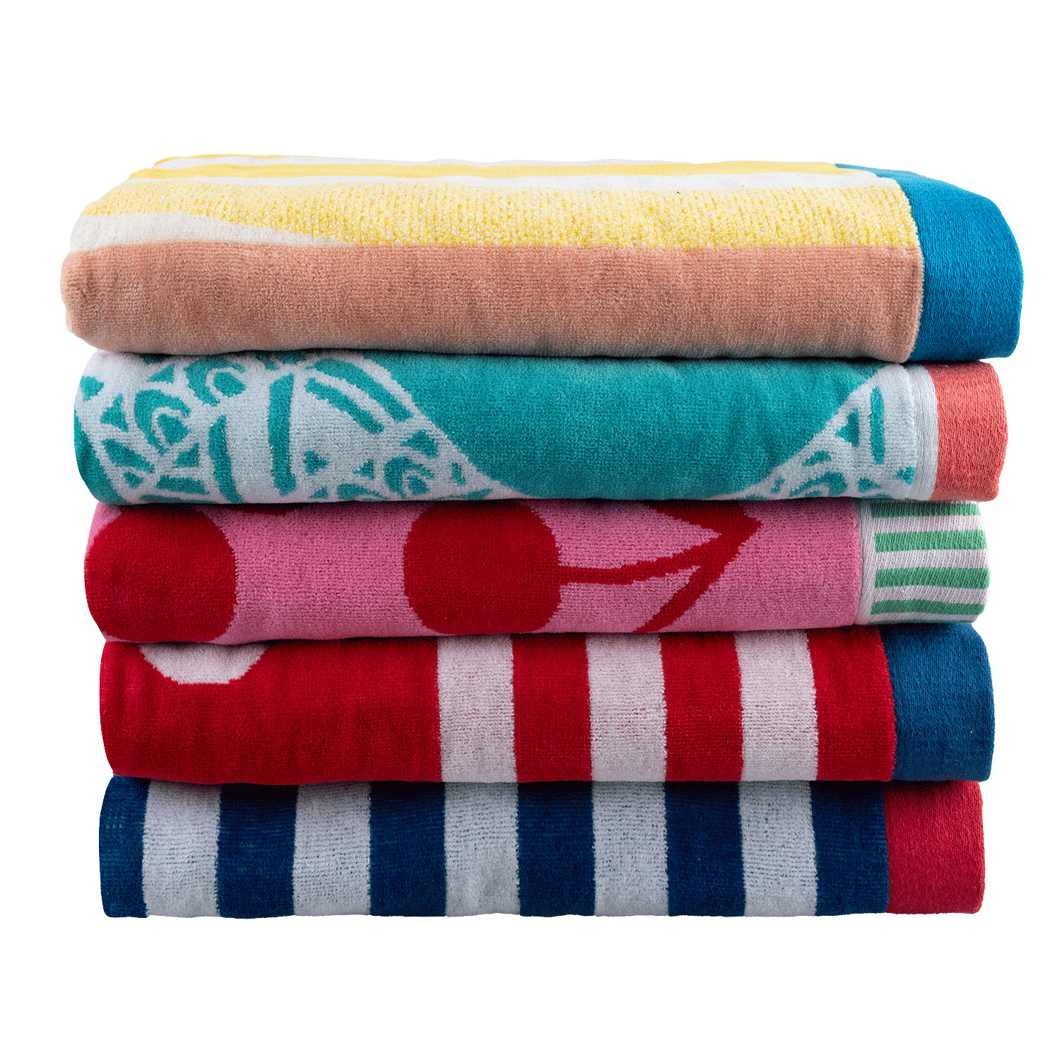 Double jacquard beach towel