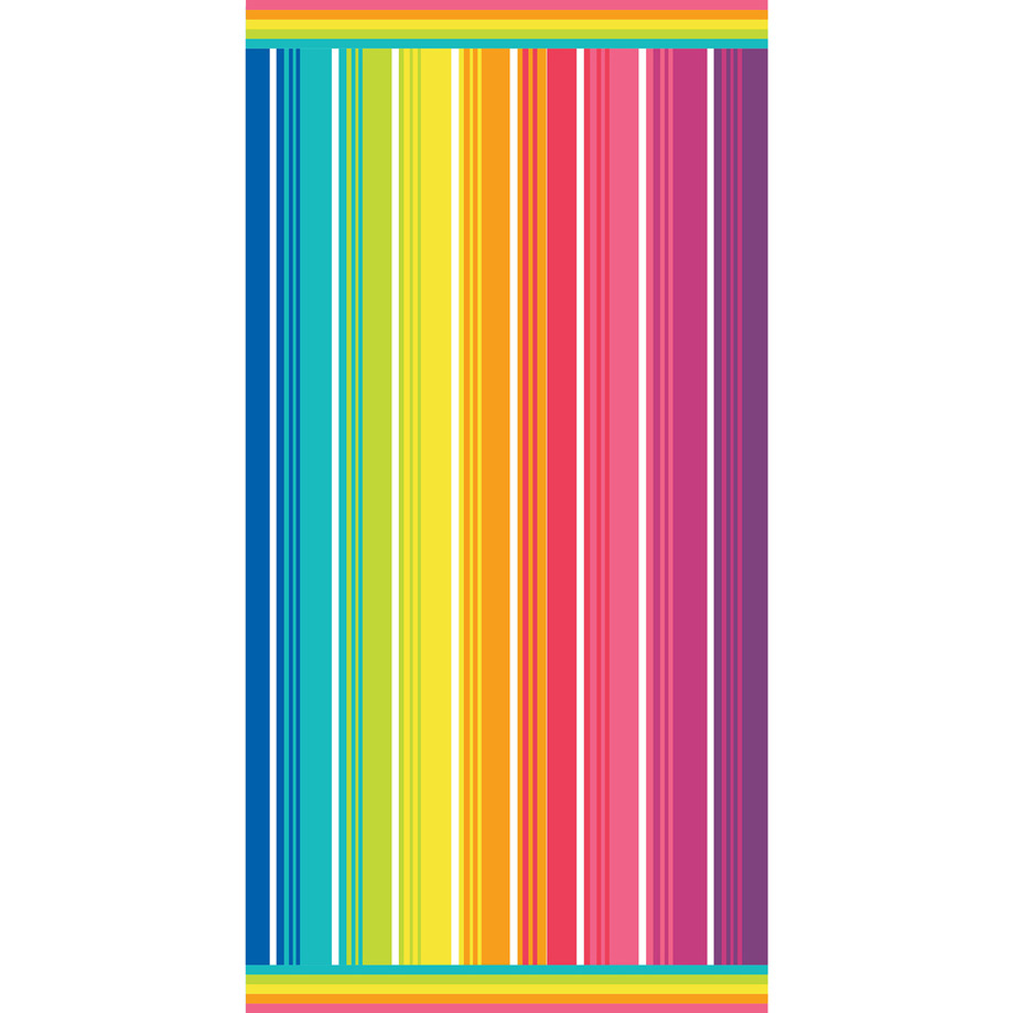 Double jacquard velour beach towel - Rainbow