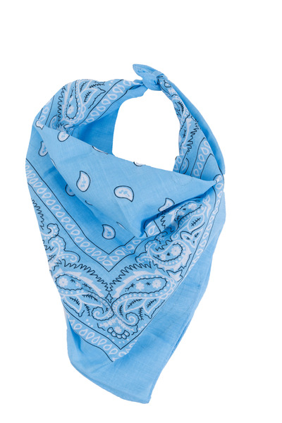 Double-sided paisley print bandana scarf