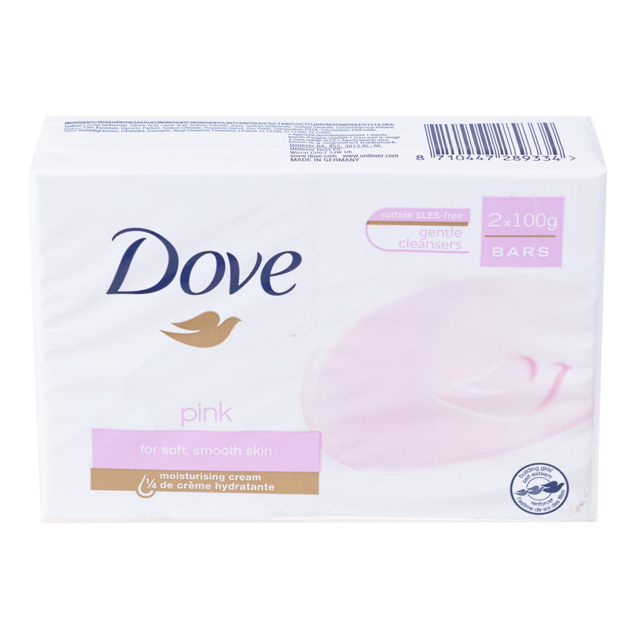 Dove - Pink beauty bar soap, pk. of 2 x 100g