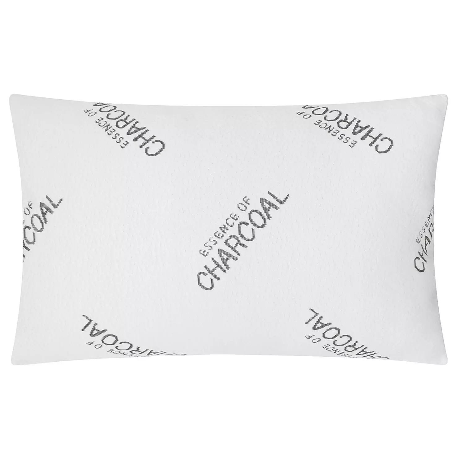 Down alternative "charcoal" matelasse pillow, 20"x30" - Queen