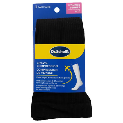 Dr. Scholl's - Bas de compression pour voyage, 1 paire