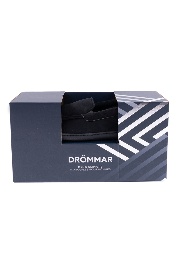 Drommar - Boxed memory foam moccasin slippers - Black camo