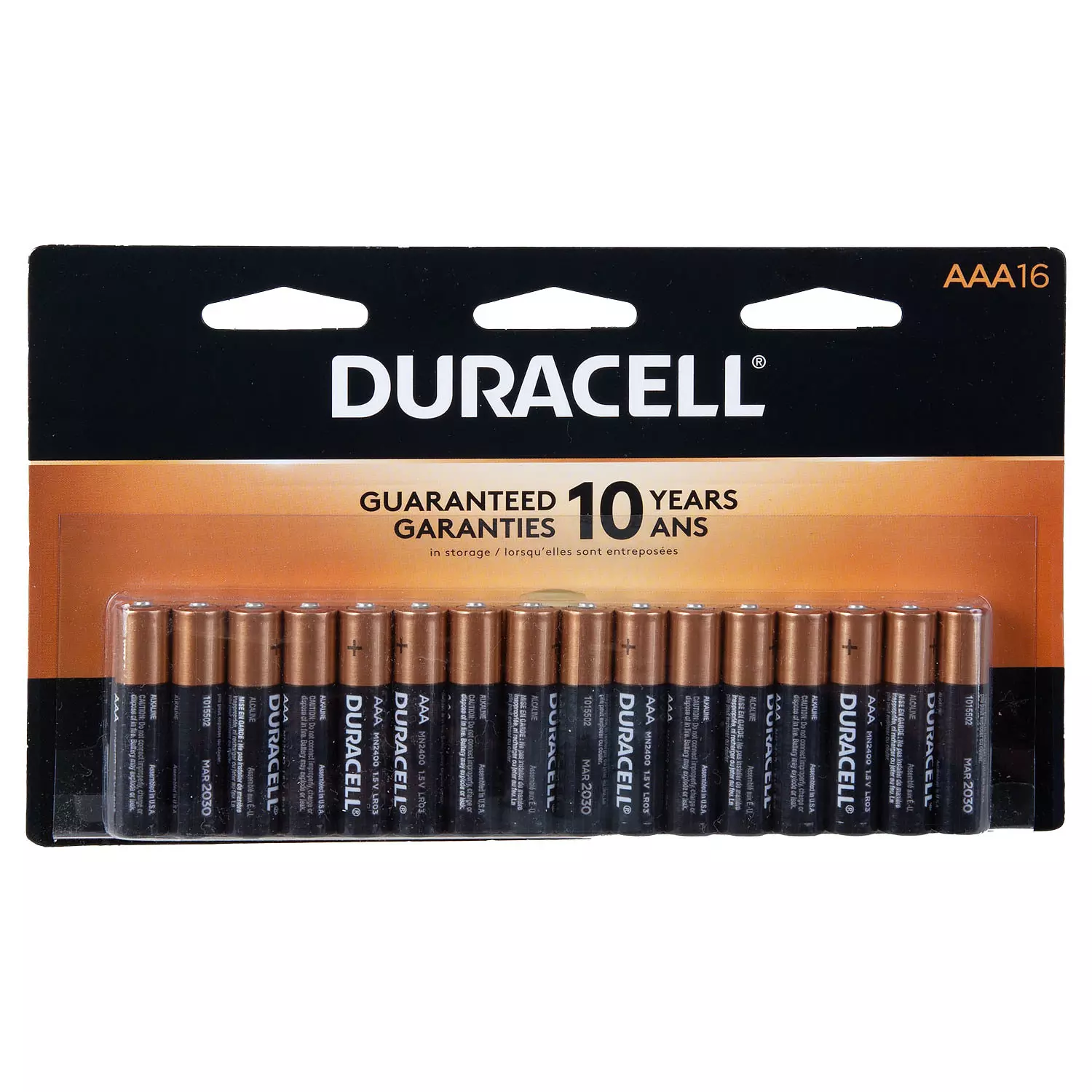 Duracell - AAA piles alkalines, paq. de 16