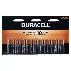 Duracell - Alkaline AAA batteries, pk. of 16