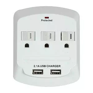 Eclipse Pro - Mobile home/office wall power outlet with USB ports