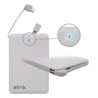 eLink - Banque de recharge USB pour iPhone et Android, 4000 mAh