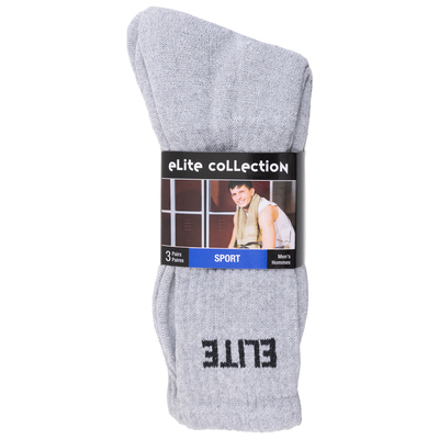 Elite Collection - Chaussettes de sport en coton, 3 paires