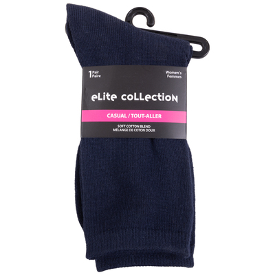 Elite Collection - Chaussettes tout-aller en mélange de coton doux, 1 paire