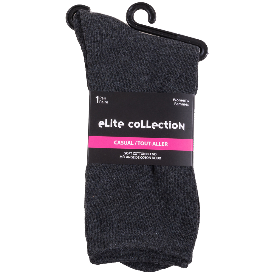 Elite Collection - Chaussettes tout-aller en mélange de coton doux, 1 paire