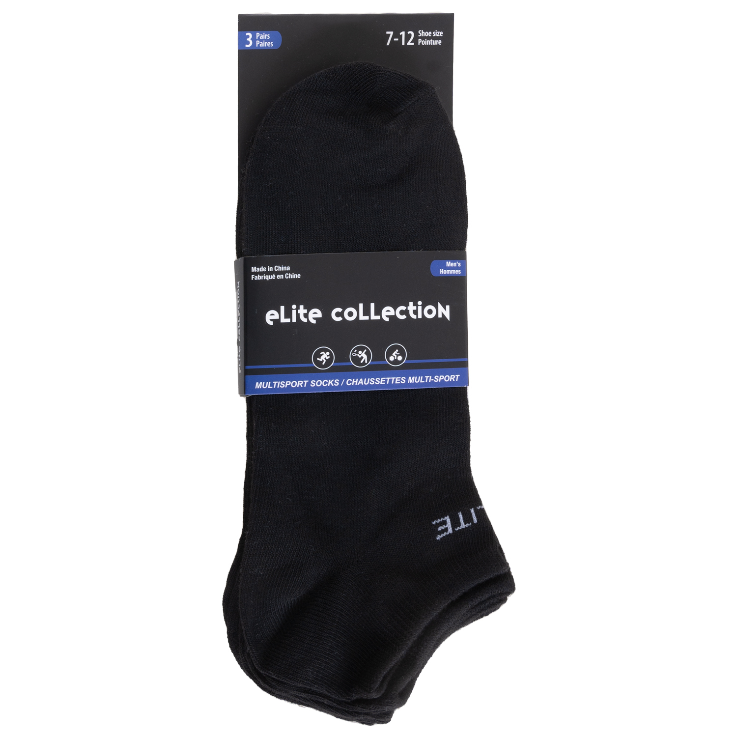 Elite Collection - Thin no-show, low cut cotton summer socks, 3 pairs