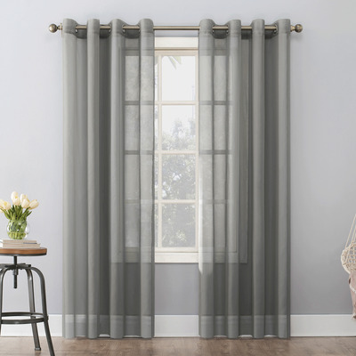 Elsa - Sheer curtain panel with metal grommets, 52"x84"