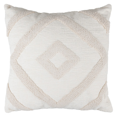 Embroidered chenille pillow