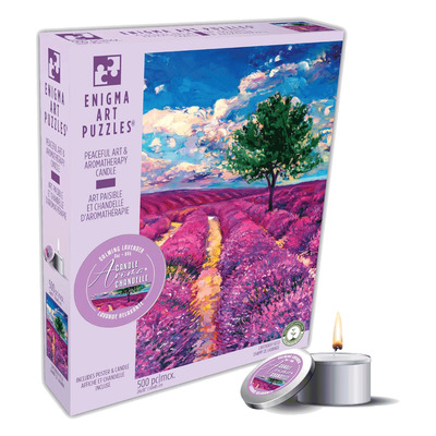 Enigma Art Puzzles - Puzzle with candle - Flowers in Vase, 500 pcs