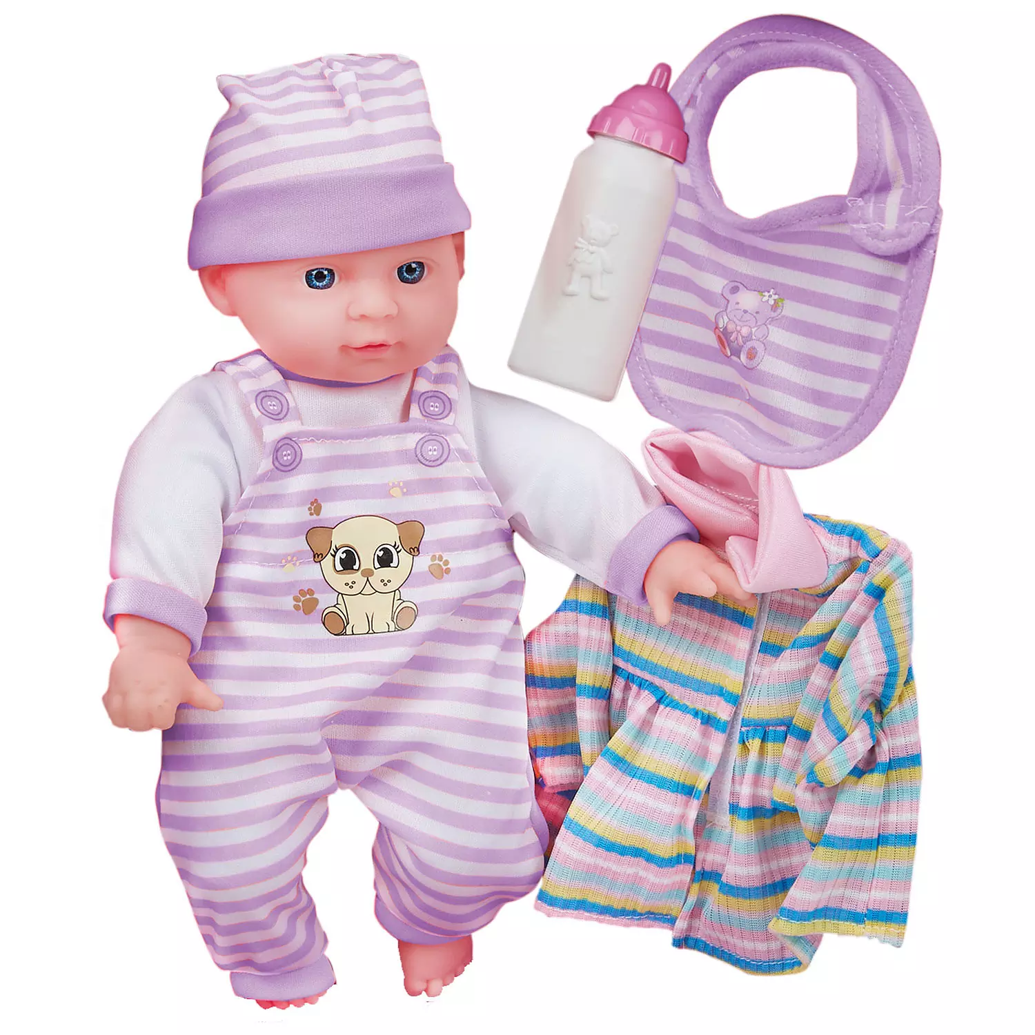 Ens. cadeau Lovely Doll, lilas