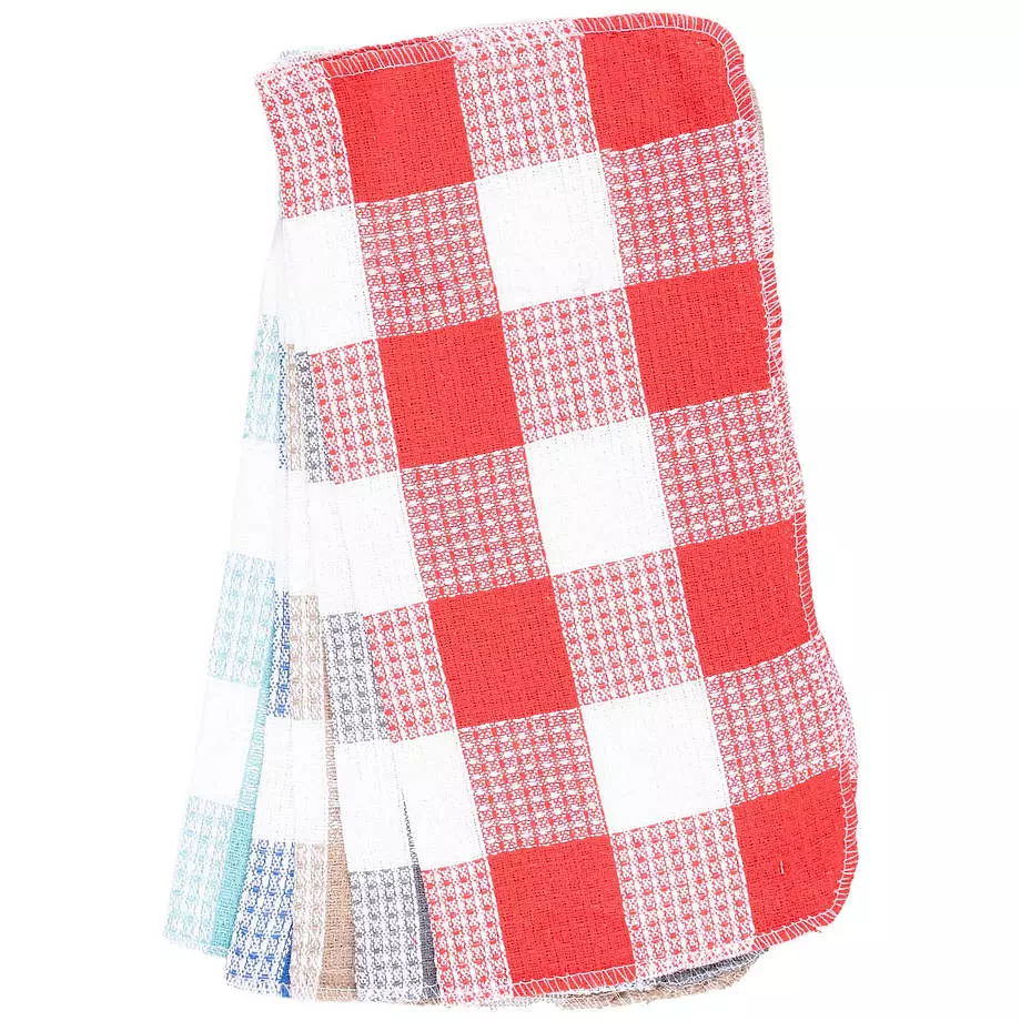 Ens. de 5 lavettes vichy, assortis