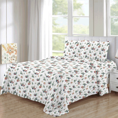 Ens. de drap - Sapin et maison