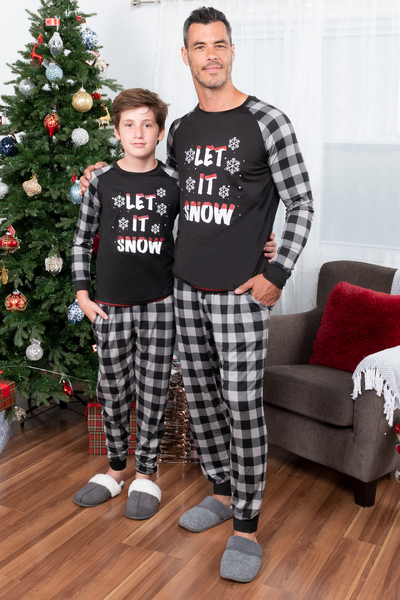 Ens. de pyjama assortis Papa et Moi - Let it Snow