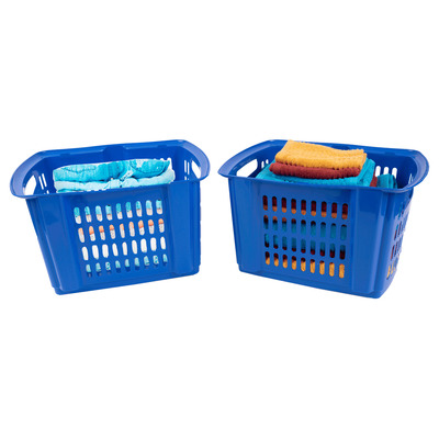 Panier à Linge LEELI Grand Format – Dinosaure Bleu Foncé – Pliable Avec Poignées